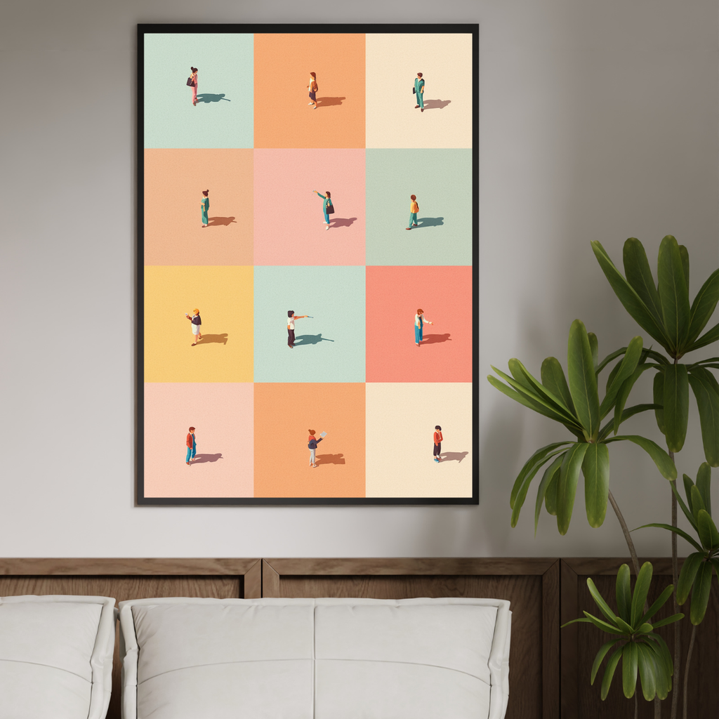 Minimalist İnsanlar Posteri
