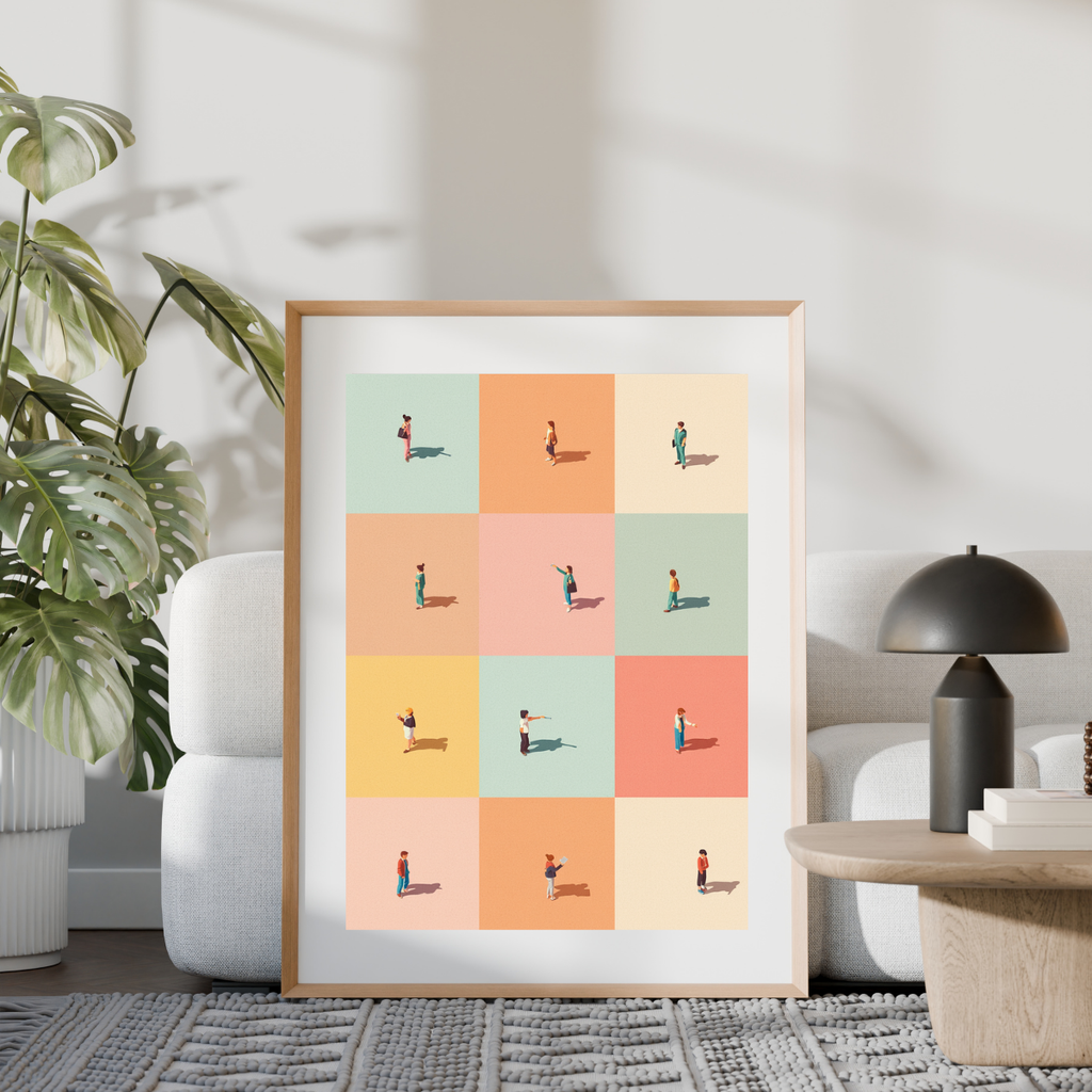 Minimalist İnsanlar Posteri