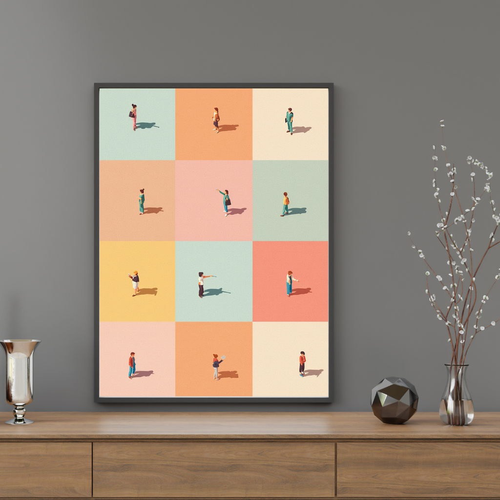 Minimalist İnsanlar Posteri