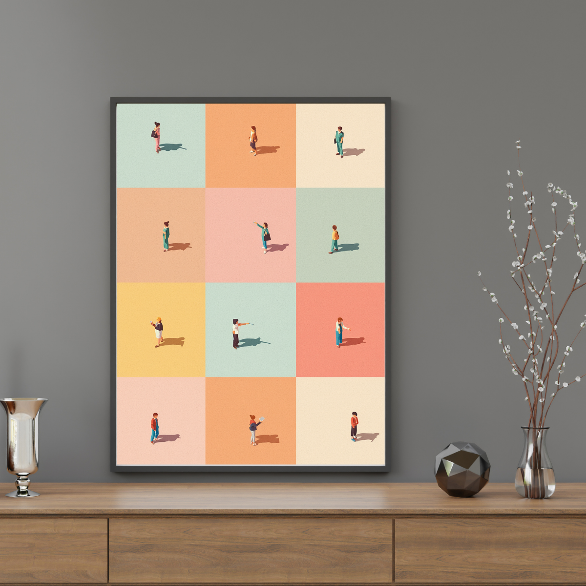 Minimalist İnsanlar Posteri