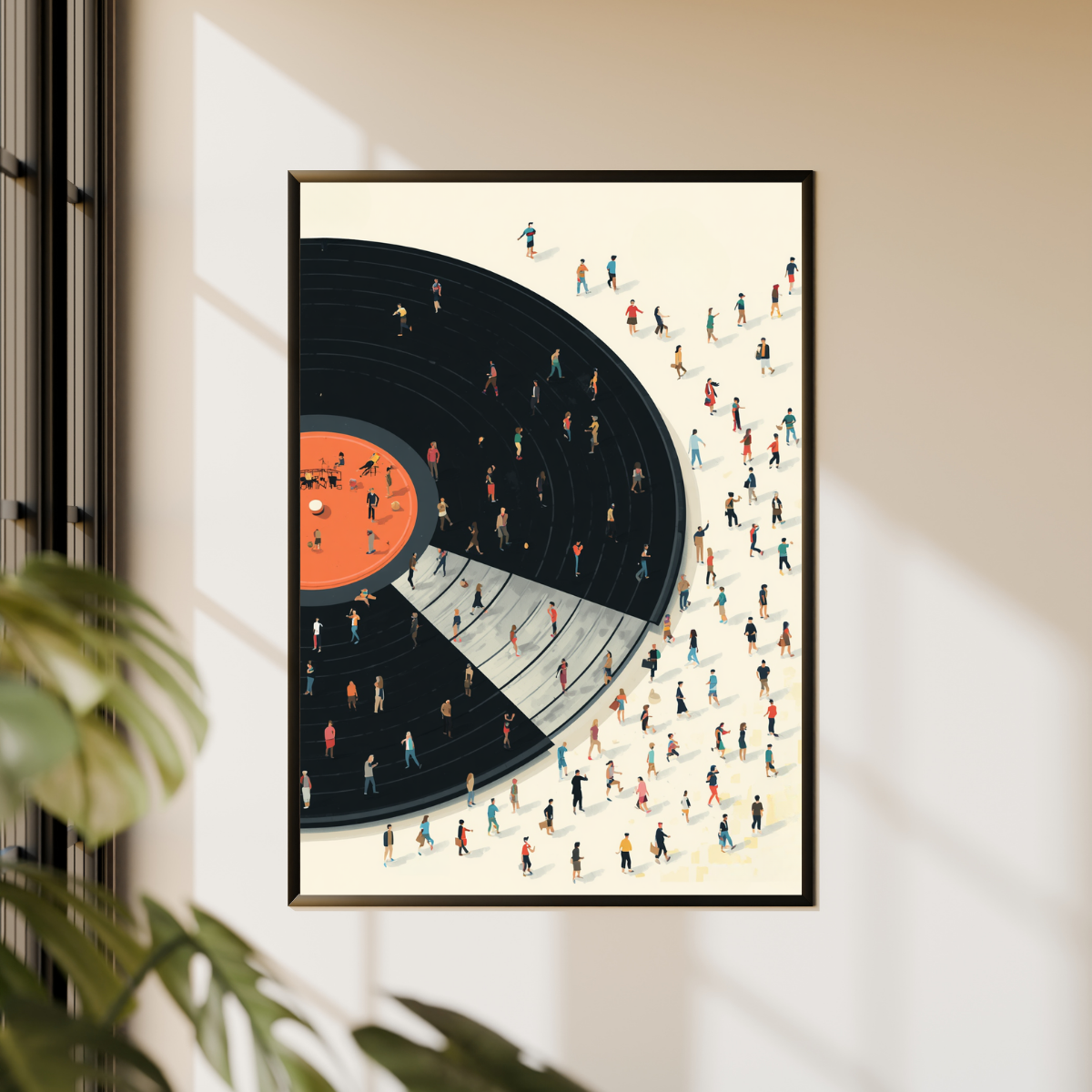Retro Müzik Sever Poster