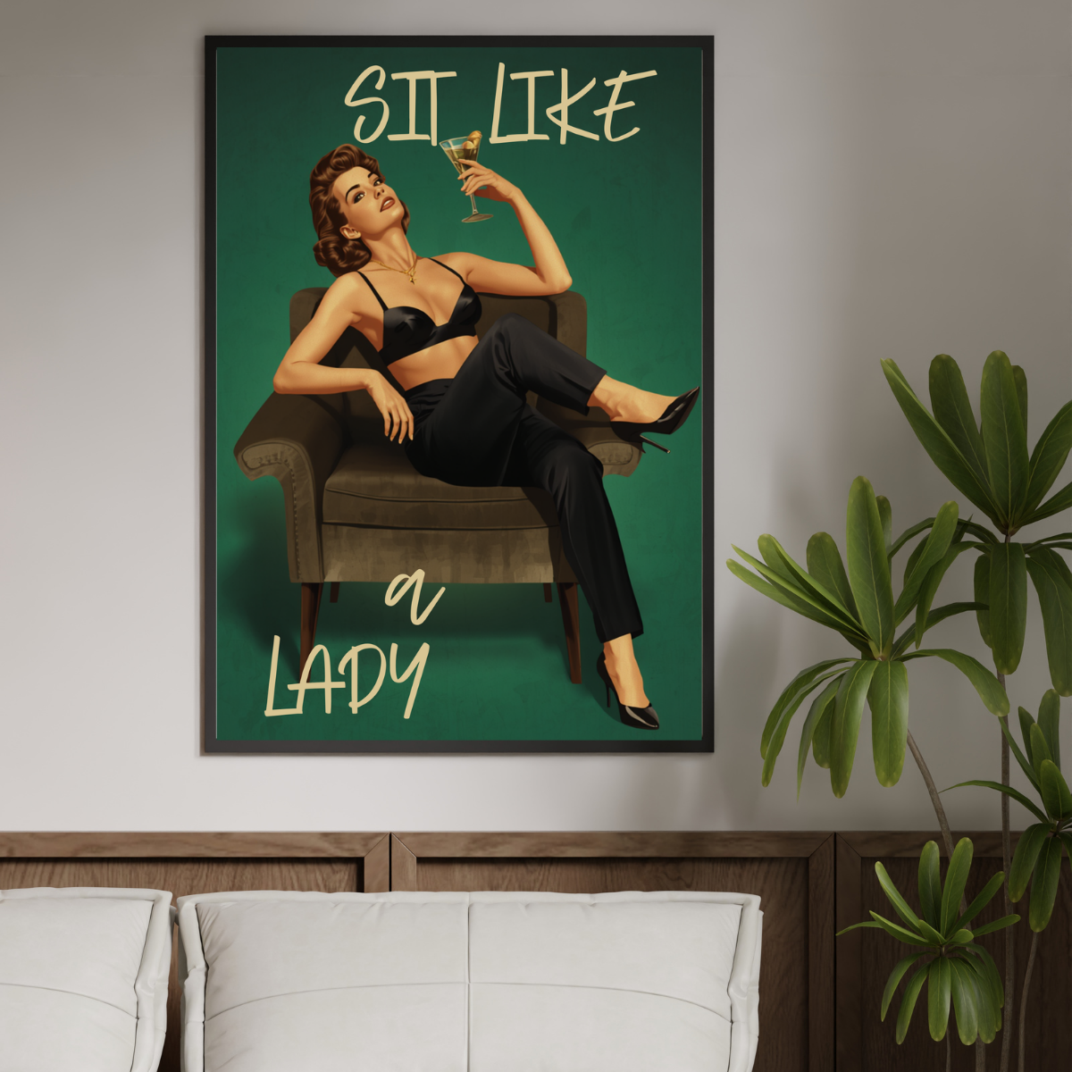 Sit Like a Lady – Feminine Power Poster