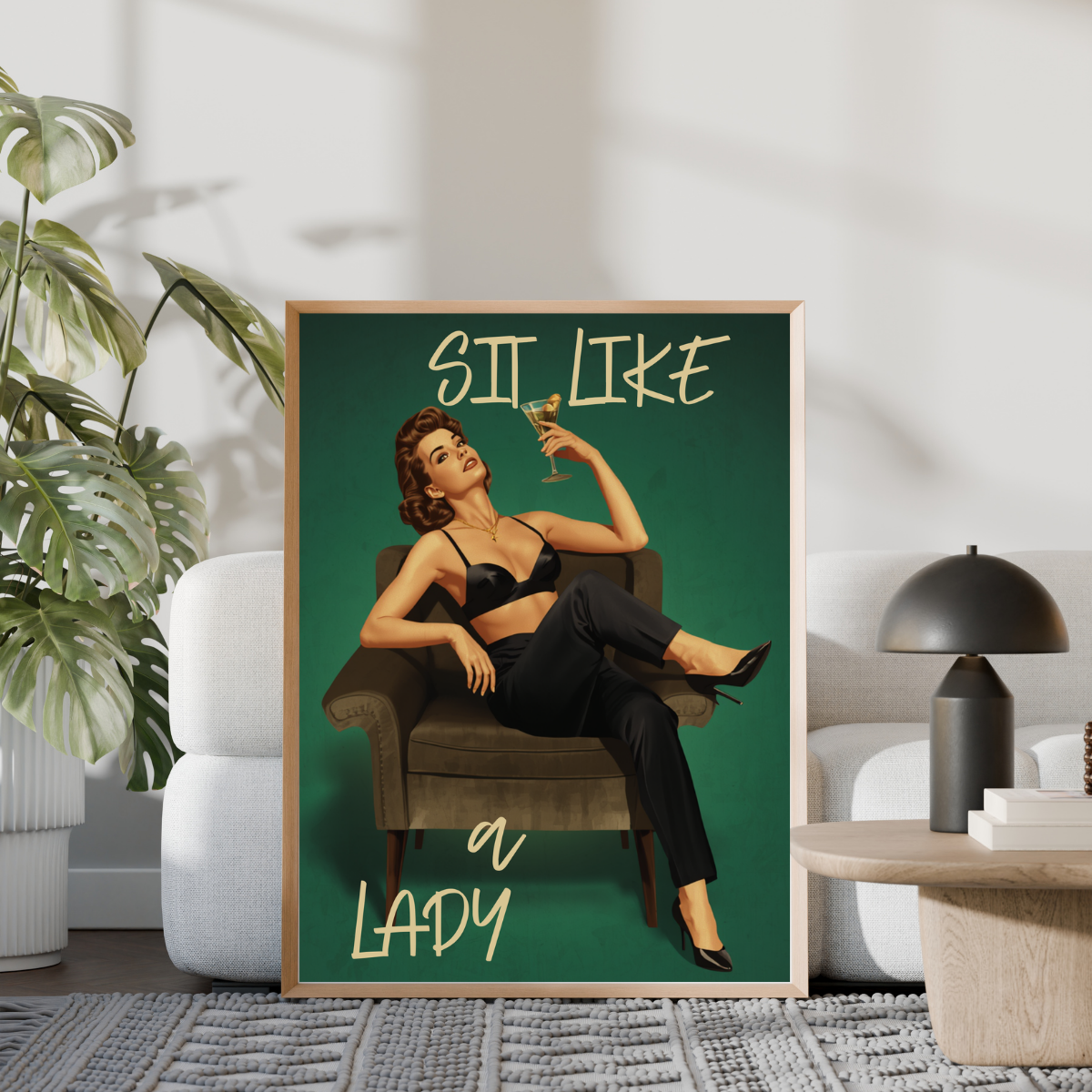 Sit Like a Lady – Feminine Power Poster